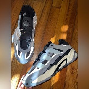 Adidas Niteball Trainer; Color: Grey Three/ Black / White; Size: 9